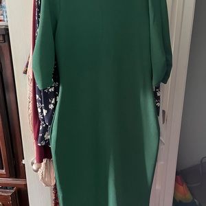 Emerald green dress